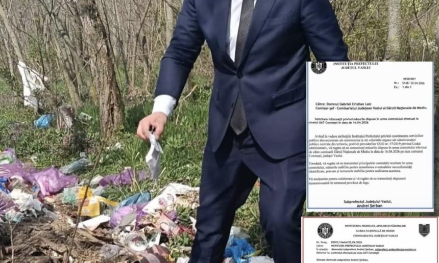 subprefectul USR a solicitat gardii de mediu sa penalizeze o primarie din bacau pentru acumularea de deseuri adresa semnata de acesta pare a fi un document ilegal