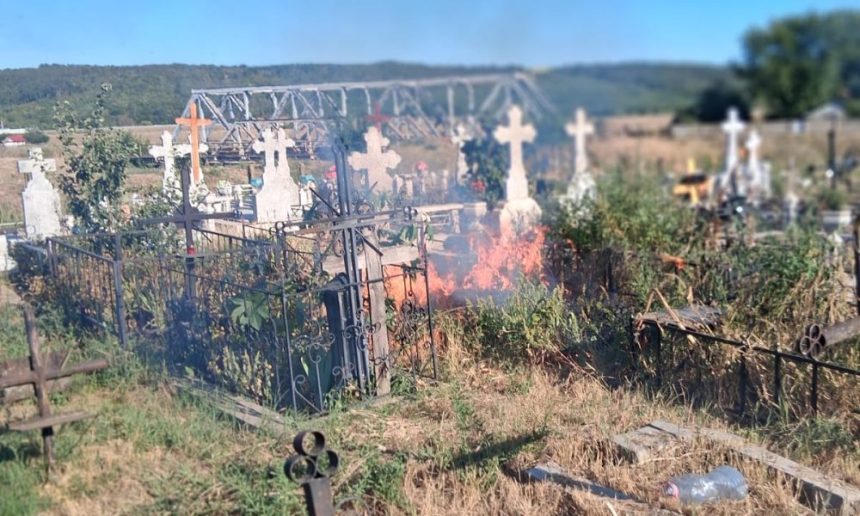 Cimitirele din judeul Vaslui cuprinse de flcri Cinci incendii de vegetatie in doar doua zile