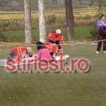 Copil de 8 ani lovit in cap de o poarta de fotbal in Dragomiresti A lesinat a vomit si a fost dus de urgenta la spital