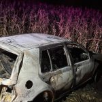 Incendiu la Buda 2000 de metri patrati de vegetatie si o masina au fost distruse de flacari