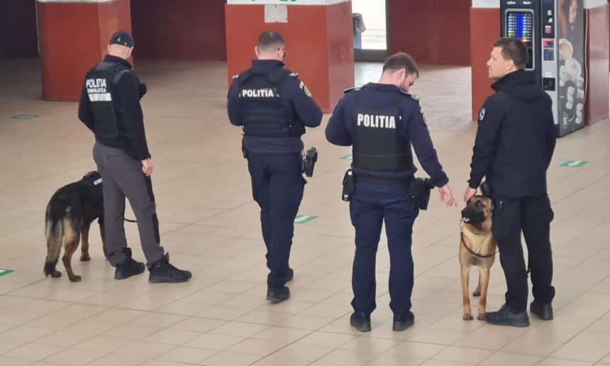 Politistii au efectuat descinderi in gariile si trenurile din judetul Vaslui