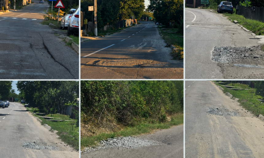 Spectacol de lumini la Gura Busteiu in timp ce soferii isi pun in pericol cauciucurile la doar cativa pasi de partie