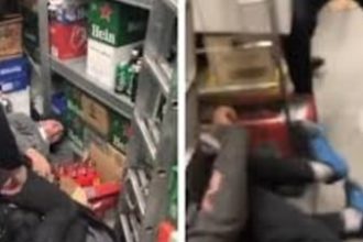 scandal intr un magazin de pe stefan cel mare un barbat baut ar fi furat produse alimentare a distrus bunuri si a agresat o femeie