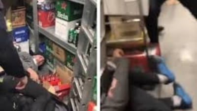 scandal intr un magazin de pe stefan cel mare un barbat baut ar fi furat produse alimentare a distrus bunuri si a agresat o femeie