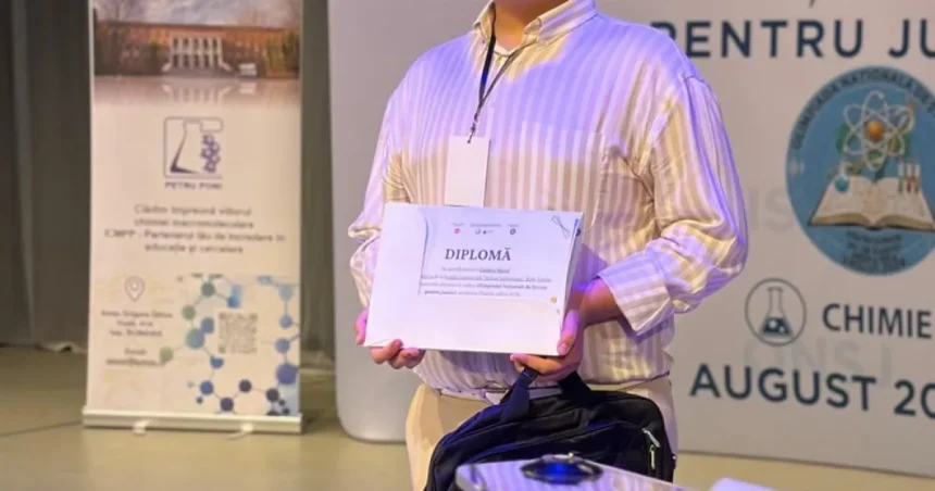 Elev din Huși, selectat în lotul național pentru Olimpiada Internațională de Științe