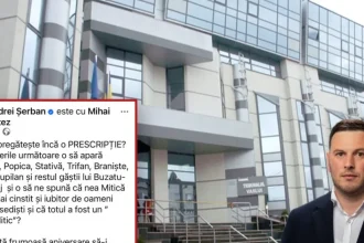 Prefectul USR Andrei Șerban critică magistrații pe Facebook și împarte etichete penale