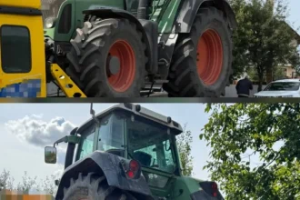Tractor de 25.000 de euro furat din Italia, descoperit într-o gospodărie din Codăești