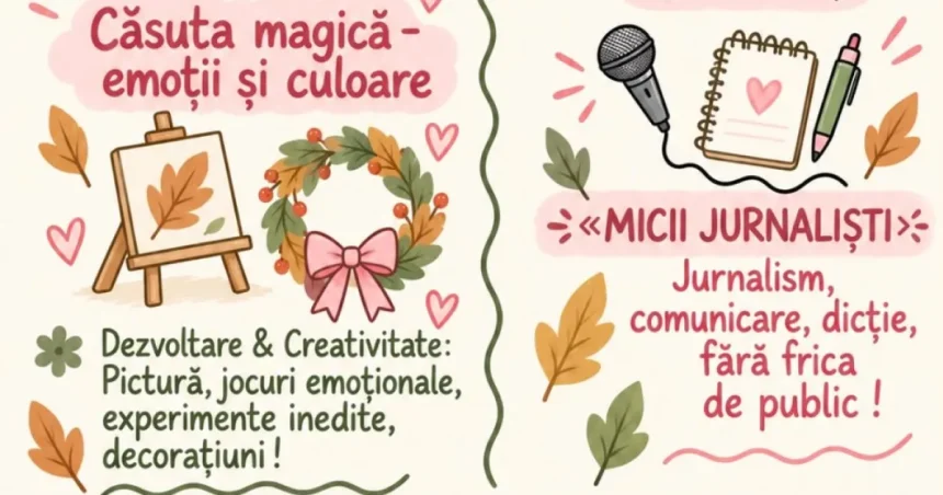 Ateliere de creație și inteligență emoțională pentru copiii din Vaslui
